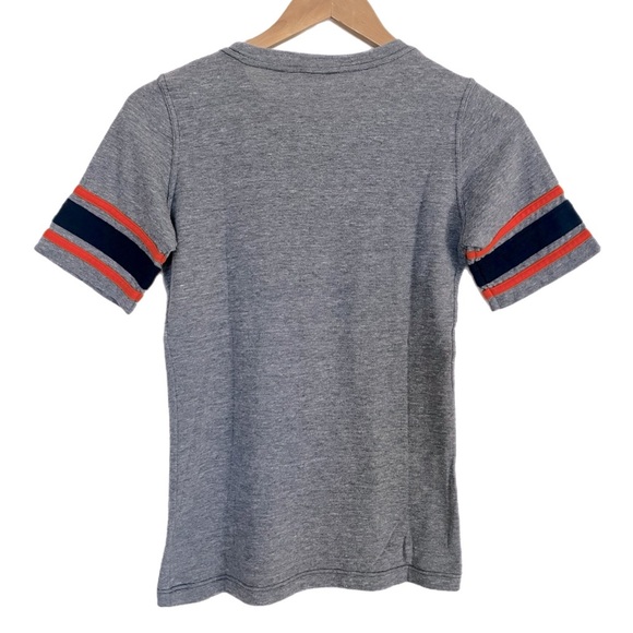 Denver Bronco's T-shirt with Striped Detail on Sleeves & Metallic Accent on Logo - Picture 3 of 3